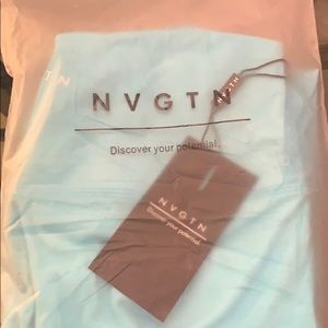 Medium NVGTN powder blue signature leggings